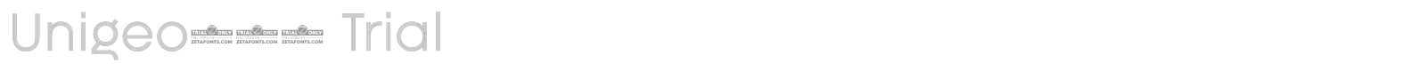 Unigeo font preview