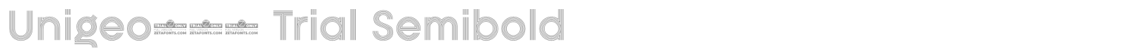 Unigeo font preview