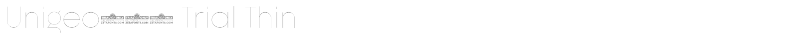 Unigeo font preview