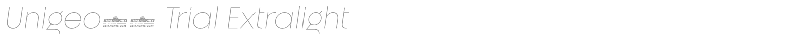 Unigeo font preview