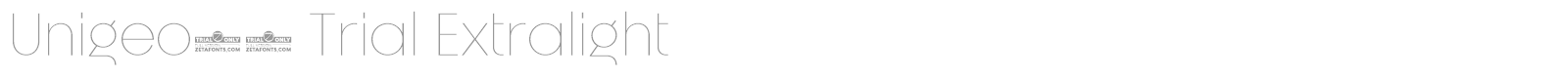 Unigeo font preview