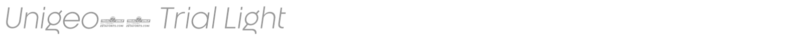 Unigeo font preview
