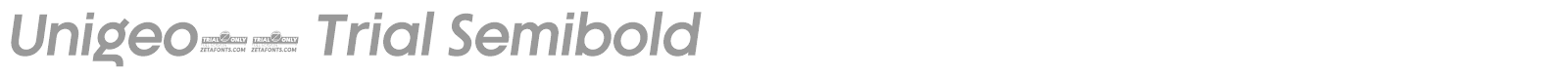 Unigeo font preview