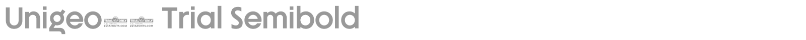 Unigeo font preview
