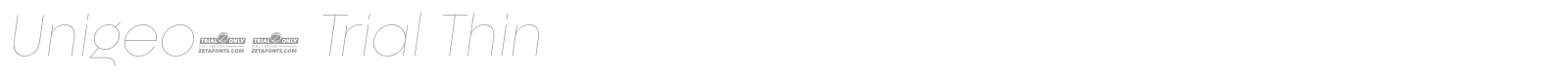 Unigeo font preview