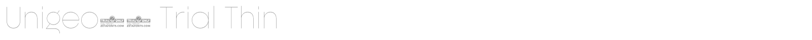 Unigeo font preview