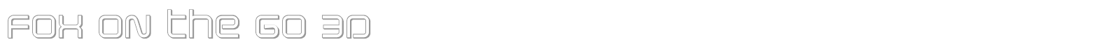 Fox on the Go font preview