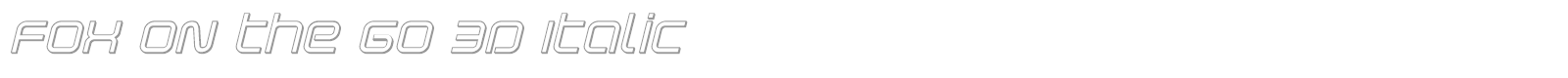 Fox on the Go font preview