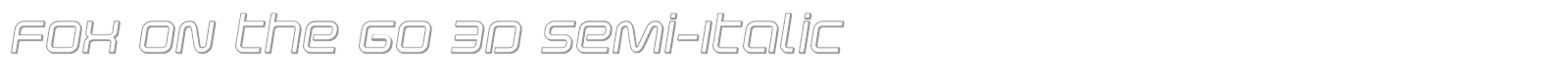 Fox on the Go font preview