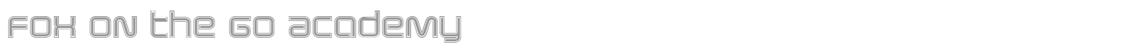 Fox on the Go font preview