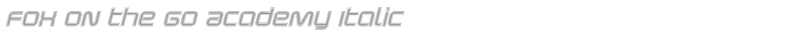 Fox on the Go font preview
