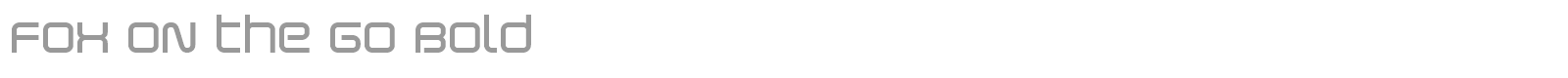 Fox on the Go font preview
