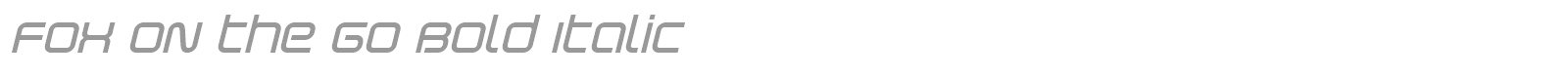 Fox on the Go font preview