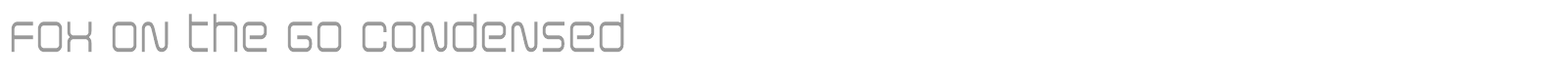 Fox on the Go font preview