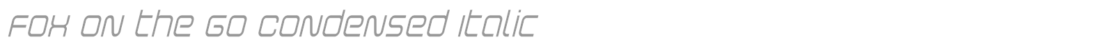 Fox on the Go font preview