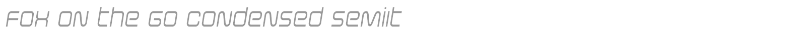 Fox on the Go font preview