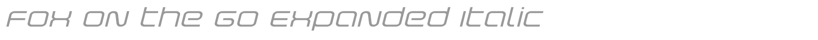 Fox on the Go font preview