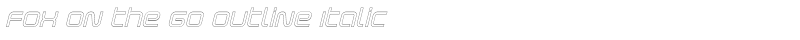 Fox on the Go font preview