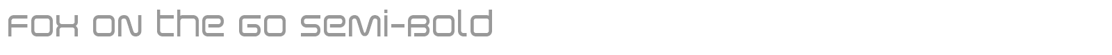 Fox on the Go font preview