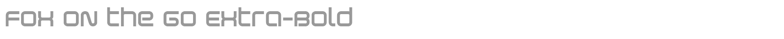Fox on the Go font preview