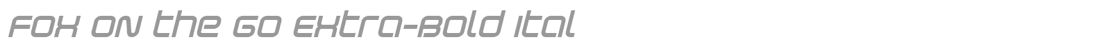 Fox on the Go font preview