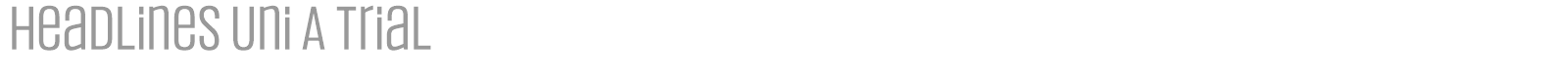 Headlines Uni font preview