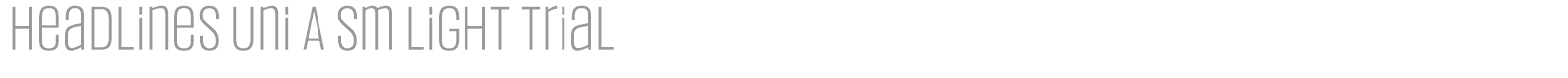Headlines Uni font preview