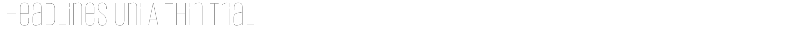 Headlines Uni font preview