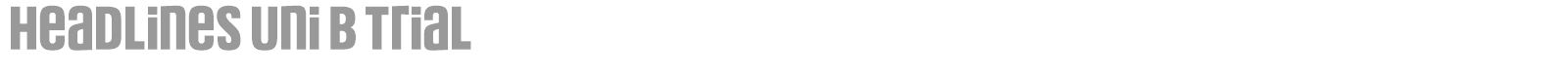 Headlines Uni font preview