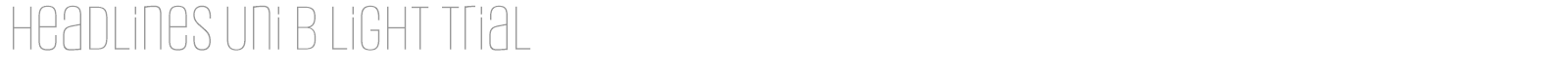 Headlines Uni font preview