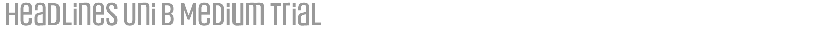 Headlines Uni font preview