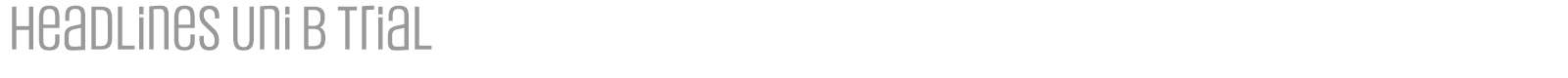 Headlines Uni font preview