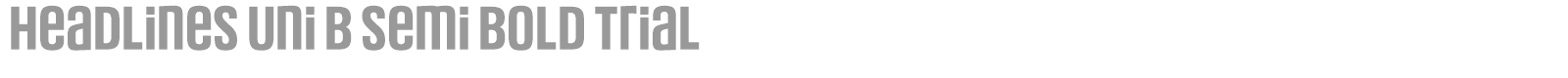 Headlines Uni font preview