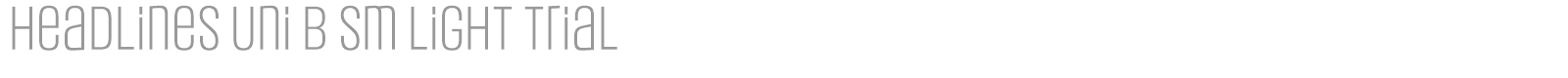 Headlines Uni font preview