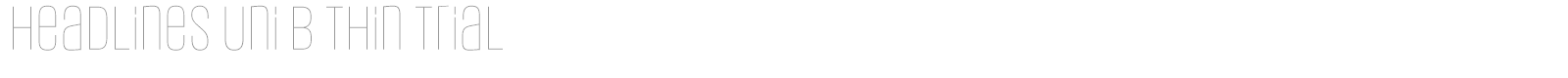 Headlines Uni font preview