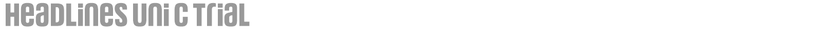 Headlines Uni font preview