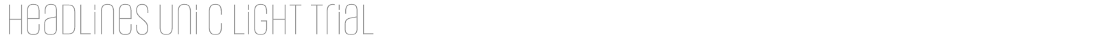 Headlines Uni font preview