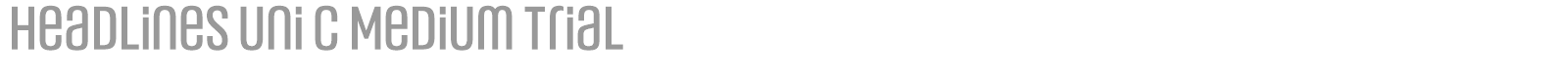 Headlines Uni font preview