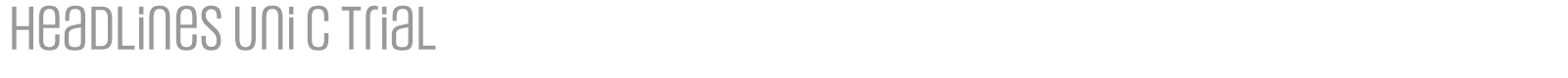 Headlines Uni font preview