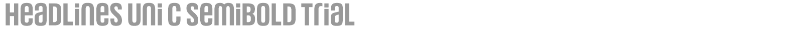 Headlines Uni font preview