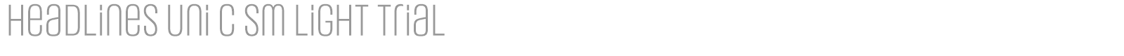 Headlines Uni font preview