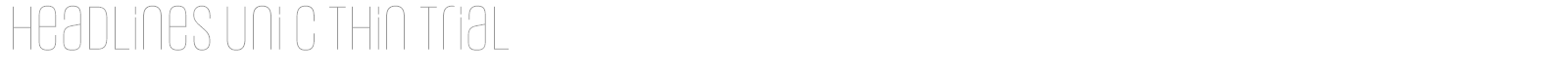 Headlines Uni font preview