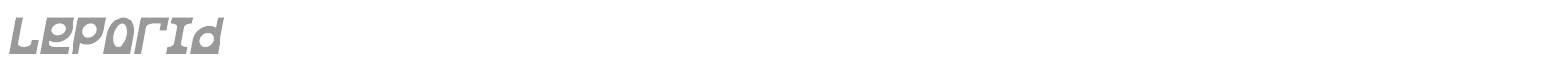 Leporid font preview