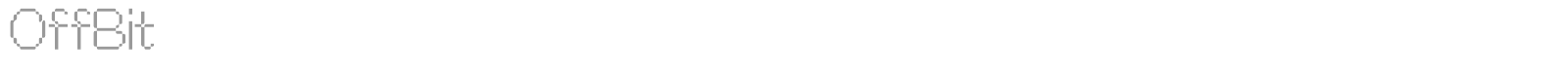 OffBit font preview