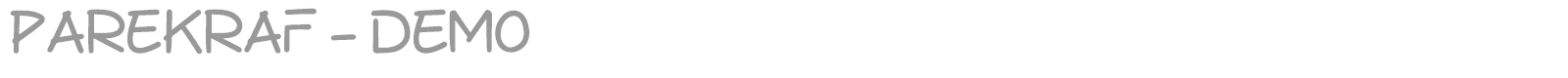Parekraf font preview