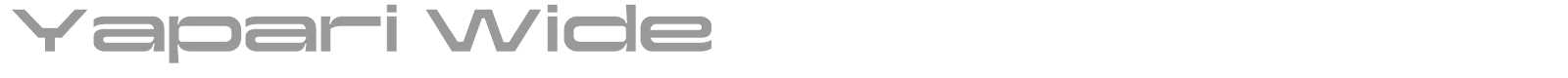 Yapari font preview