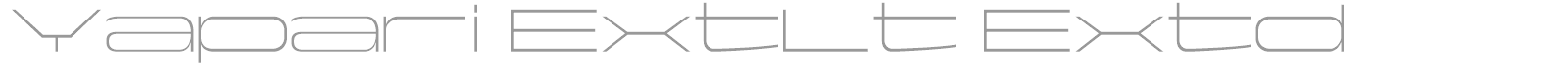 Yapari font preview
