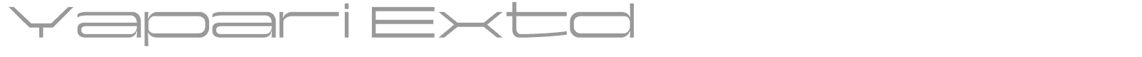 Yapari font preview
