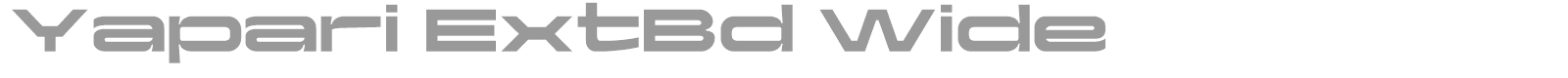 Yapari font preview