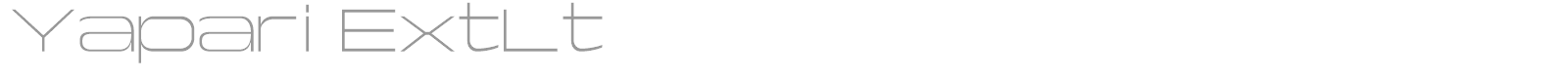 Yapari font preview